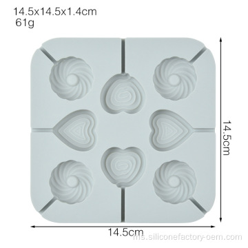 Acuan Lollipop Cecair Silicone